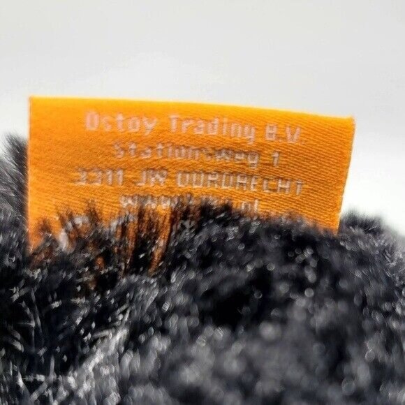 Kika Black Bear Plush Stuffed Animal Toy 15" Brown Yellow Ears Zoo National Park - Picture 9 of 10